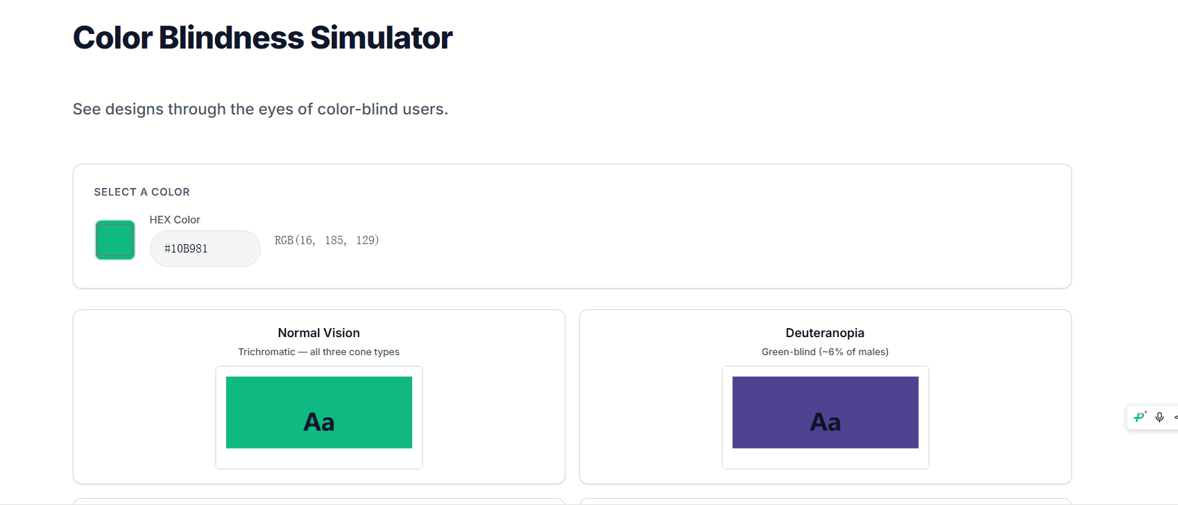 Simulate Color Vision Deficiencies